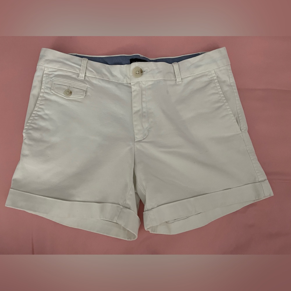 Banana Republic Women's Denim Cream Shorts